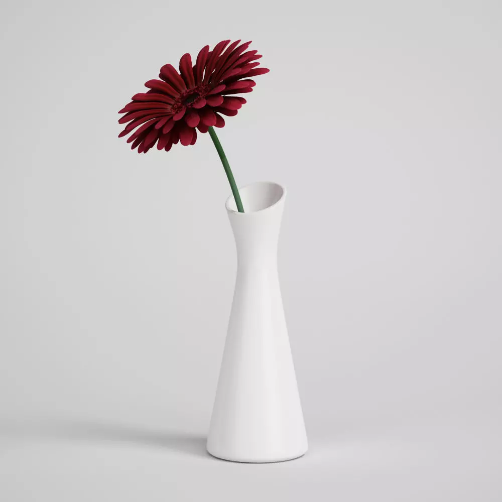 CGAxis flower 3D model_0