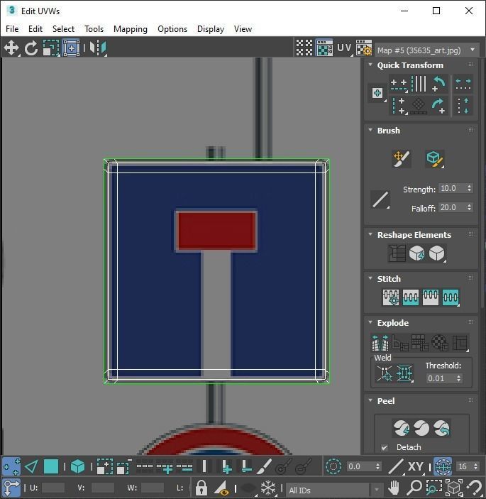Lego Toy Road Signs Set 3D model_136