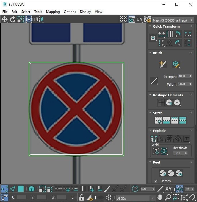 Lego Toy Road Signs Set 3D model_74