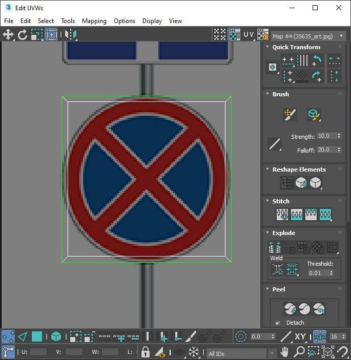 Lego Toy Road Signs Set 3D model_124