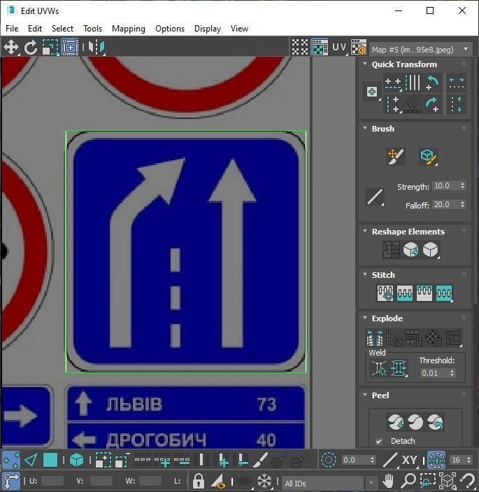 Lego Toy Road Signs Set 3D model_49