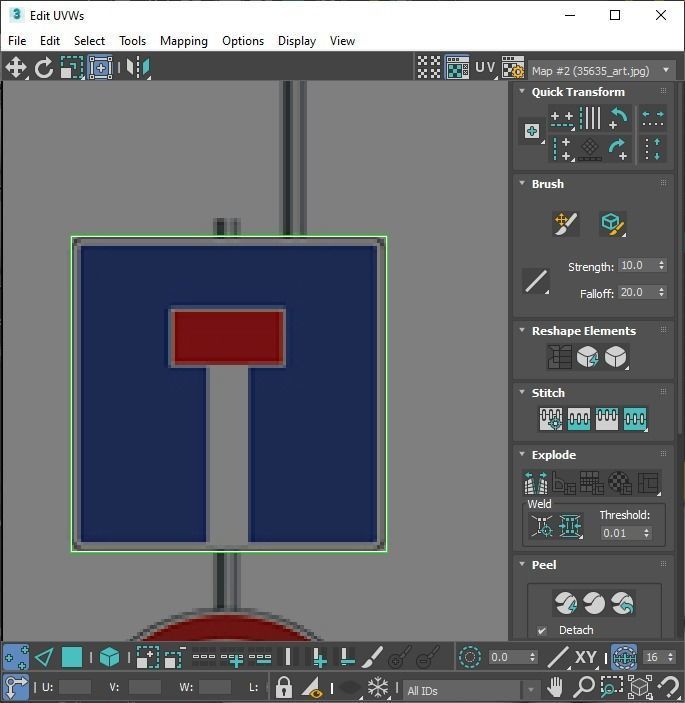 Lego Toy Road Signs Set 3D model_38