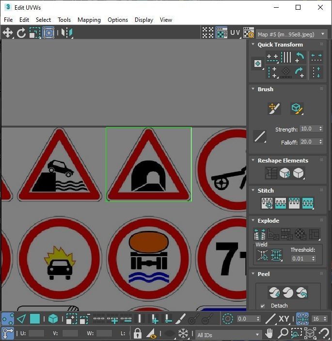 Lego Toy Road Signs Set 3D model_53
