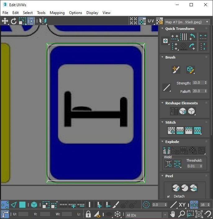Lego Toy Road Signs Set 3D model_109