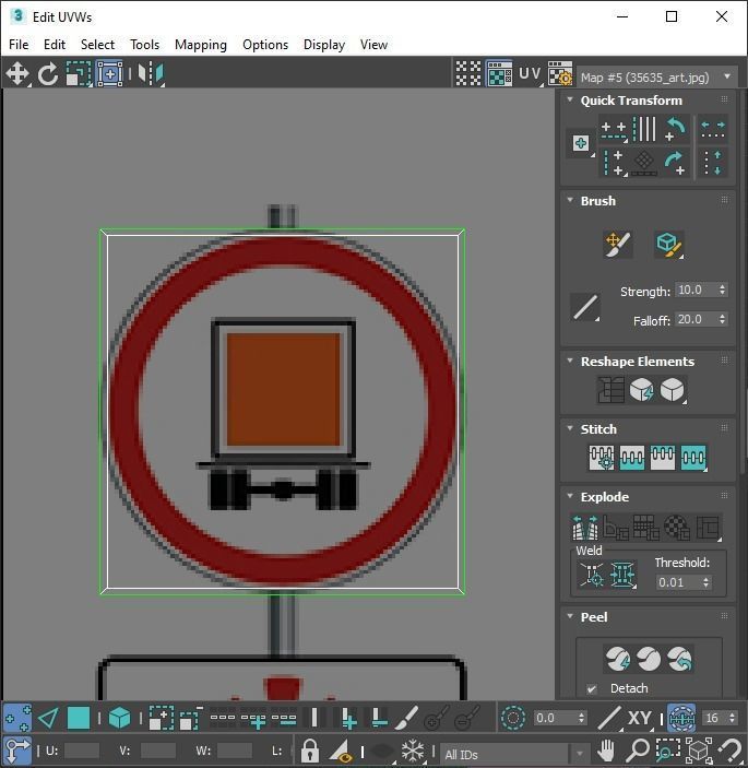 Lego Toy Road Signs Set 3D model_93
