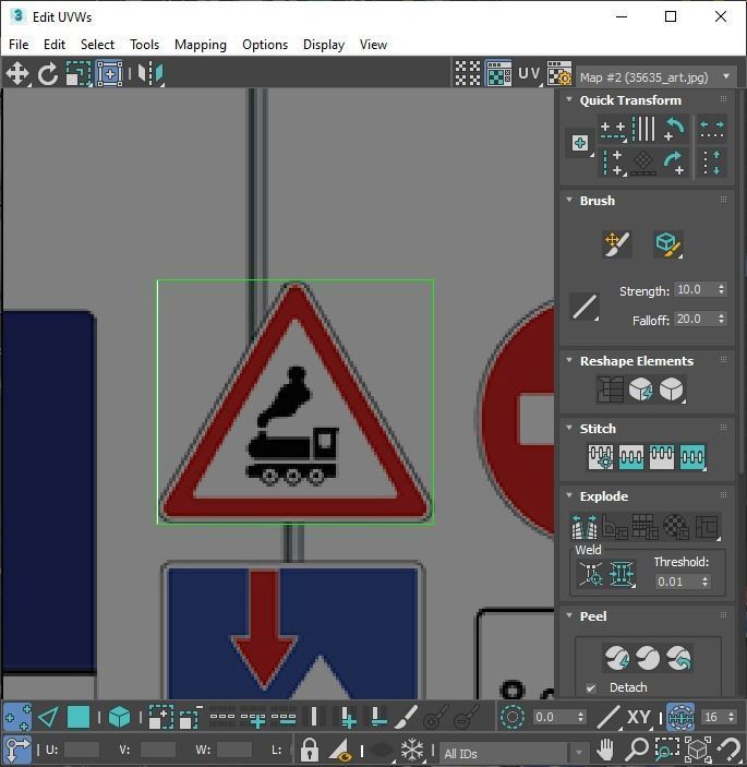 Lego Toy Road Signs Set 3D model_50