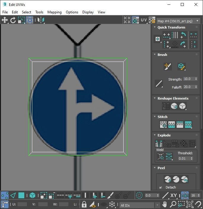 Lego Toy Road Signs Set 3D model_125