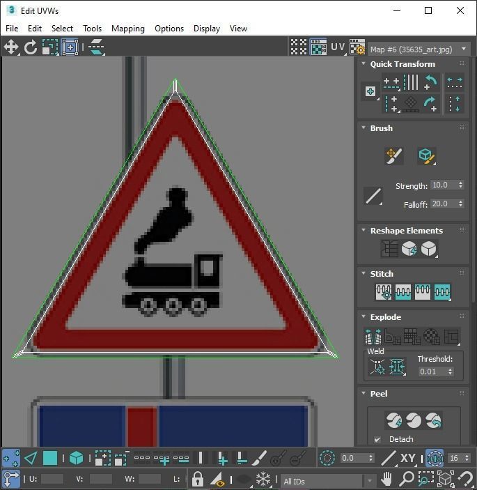 Lego Toy Road Signs Set 3D model_83