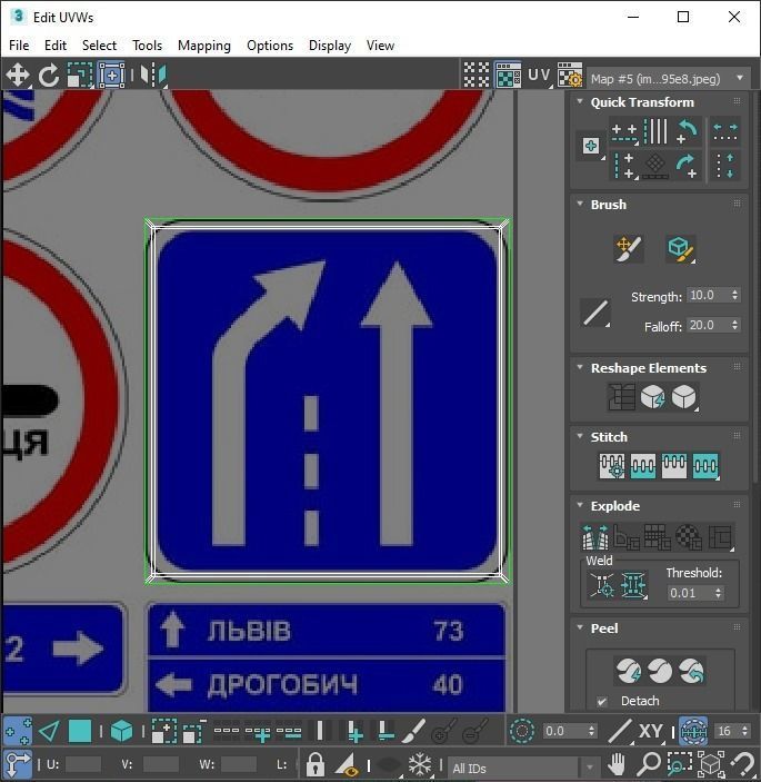Lego Toy Road Signs Set 3D model_97