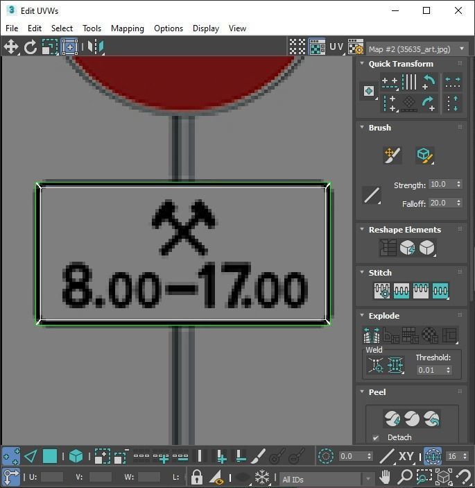 Lego Toy Road Signs Set 3D model_85