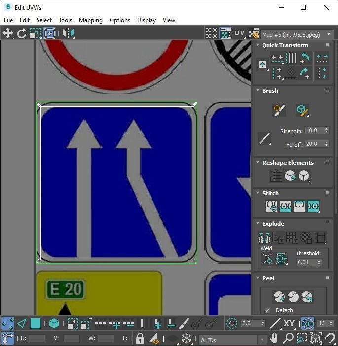 Lego Toy Road Signs Set 3D model_101