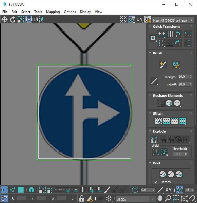 Lego Toy Road Signs Set 3D model_86
