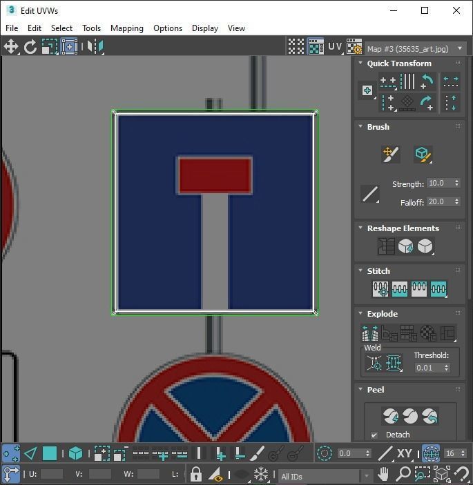 Lego Toy Road Signs Set 3D model_90