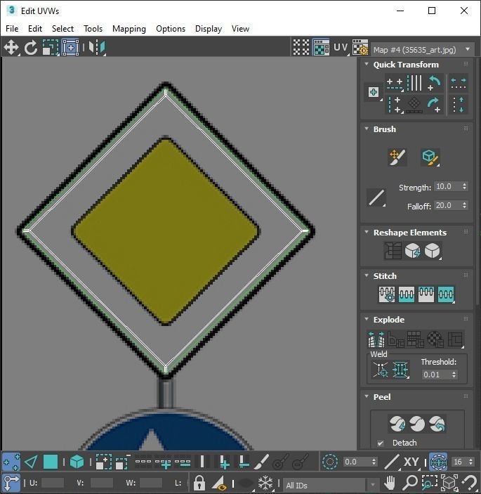 Lego Toy Road Signs Set 3D model_71