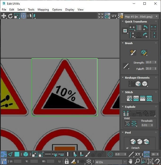 Lego Toy Road Signs Set 3D model_110