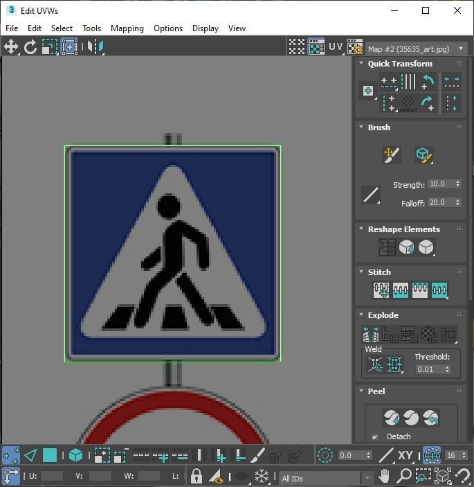 Lego Toy Road Signs Set 3D model_43