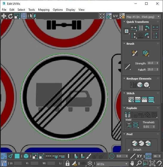 Lego Toy Road Signs Set 3D model_44