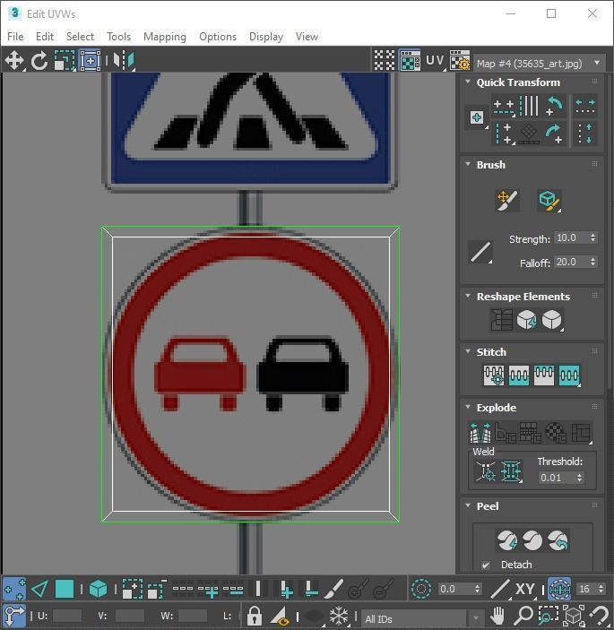 Lego Toy Road Signs Set 3D model_119