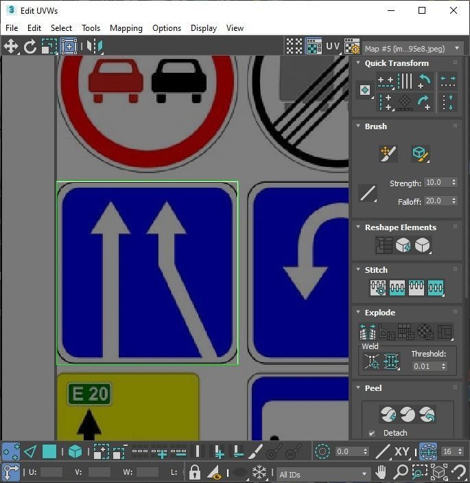 Lego Toy Road Signs Set 3D model_52