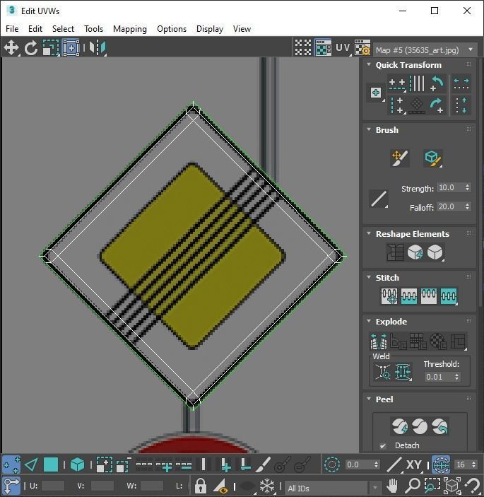 Lego Toy Road Signs Set 3D model_135