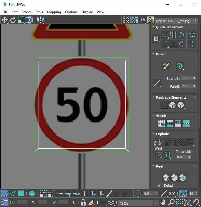 Lego Toy Road Signs Set 3D model_122