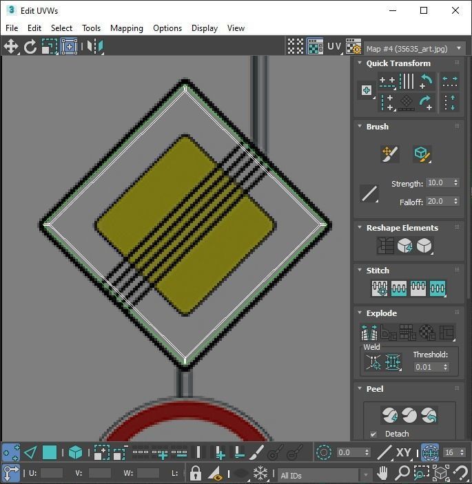 Lego Toy Road Signs Set 3D model_84