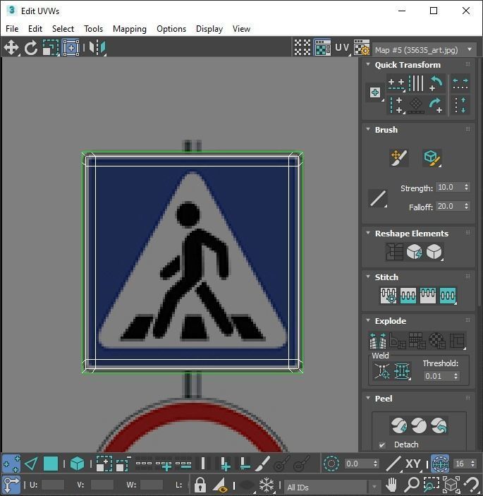 Lego Toy Road Signs Set 3D model_134