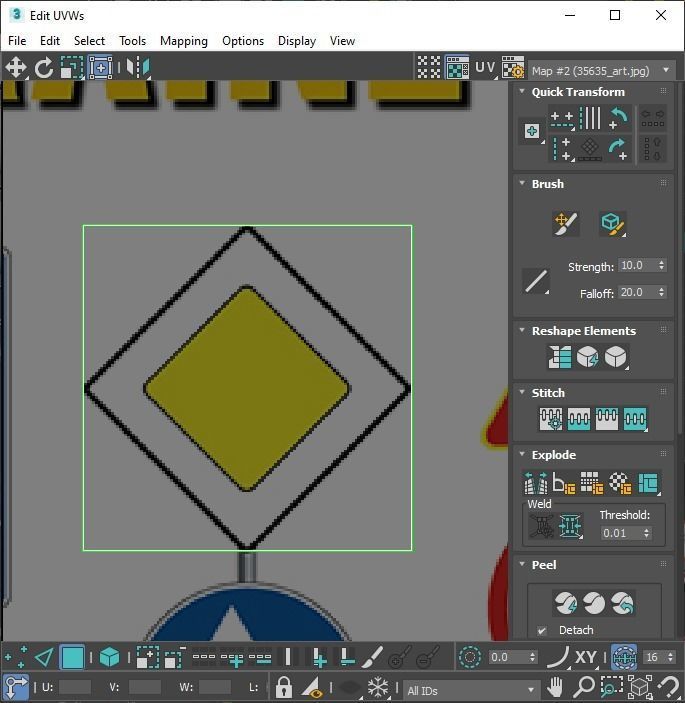 Lego Toy Road Signs Set 3D model_37