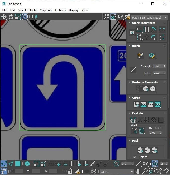Lego Toy Road Signs Set 3D model_45