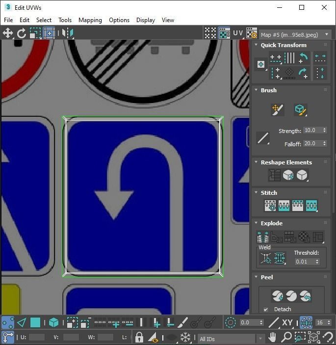 Lego Toy Road Signs Set 3D model_88