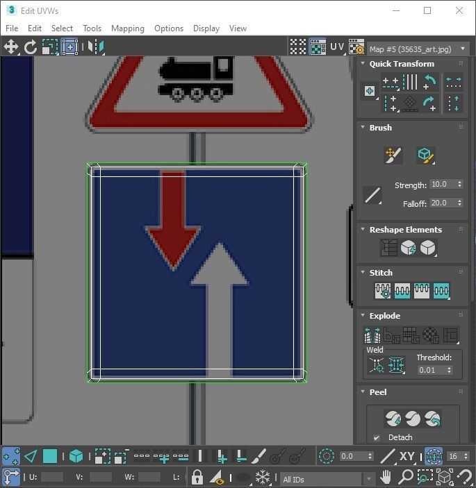 Lego Toy Road Signs Set 3D model_127