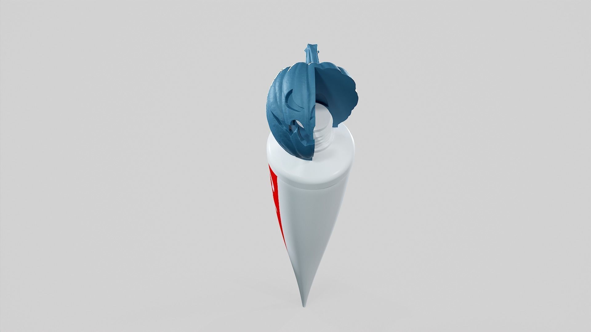 Pumpkin - Toothpaste Cup 04 STL 3D print model 3D print model_35