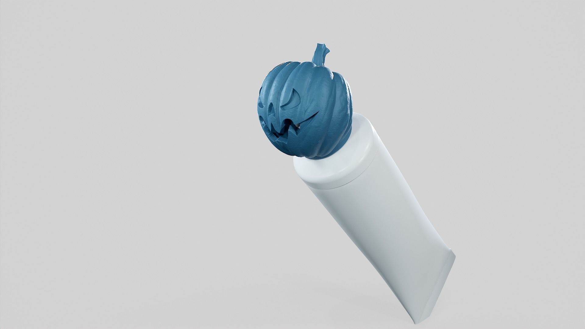 Pumpkin - Toothpaste Cup 04 STL 3D print model 3D print model_29
