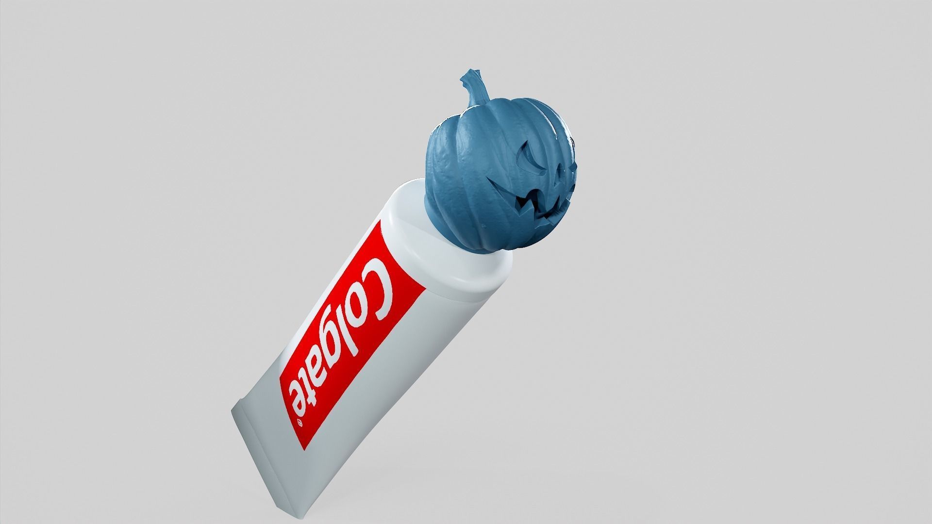 Pumpkin - Toothpaste Cup 04 STL 3D print model 3D print model_6