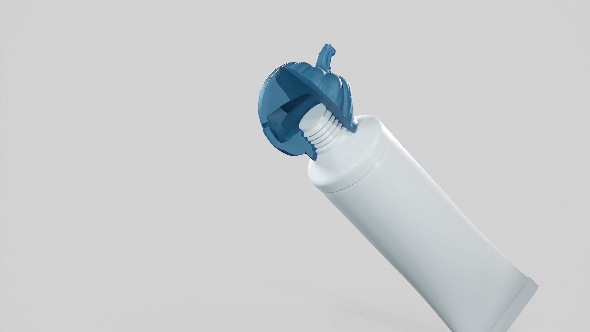 Pumpkin - Toothpaste Cup 05 STL 3D print model_42