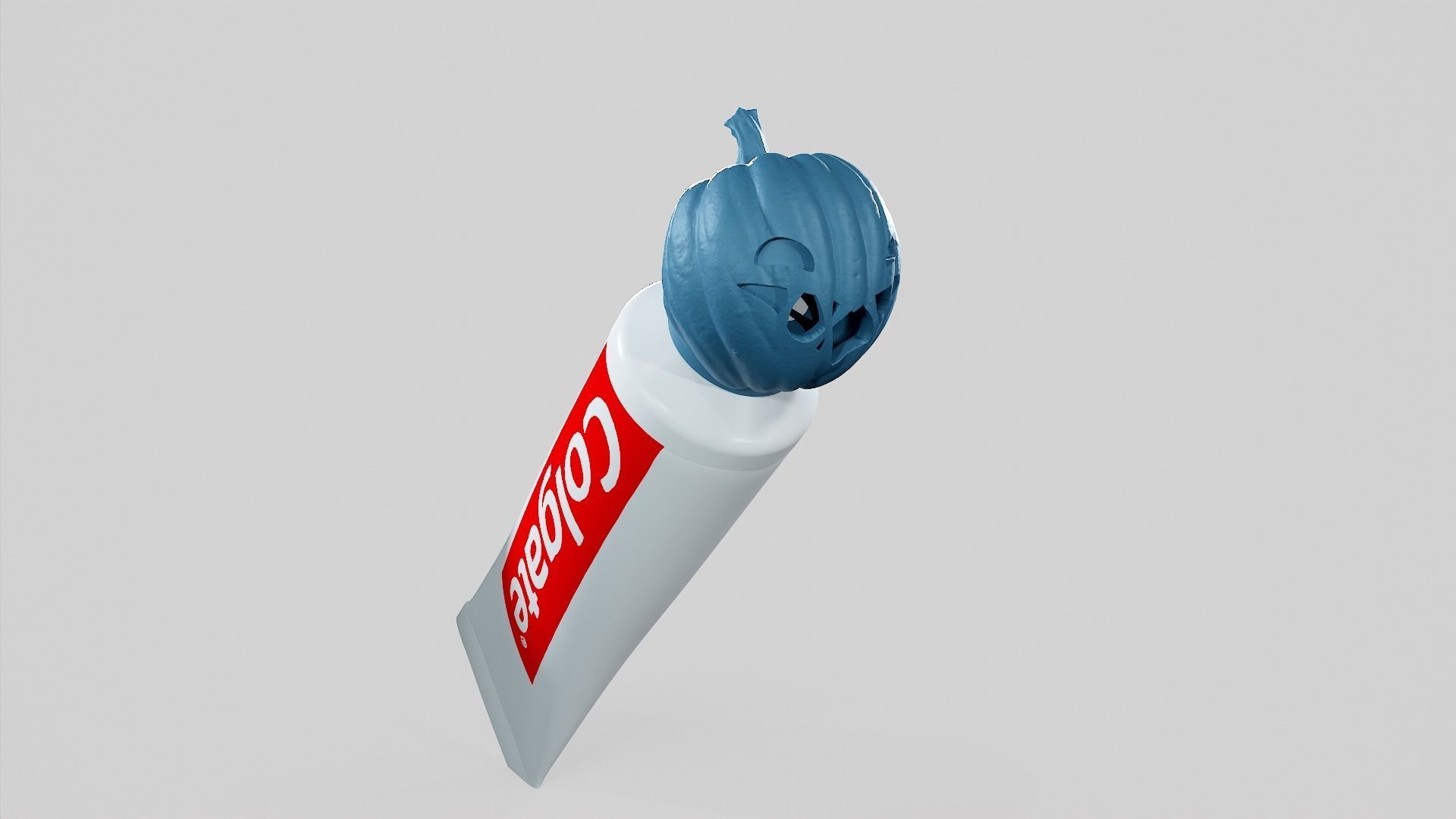Pumpkin - Toothpaste Cup 05 STL 3D print model_5