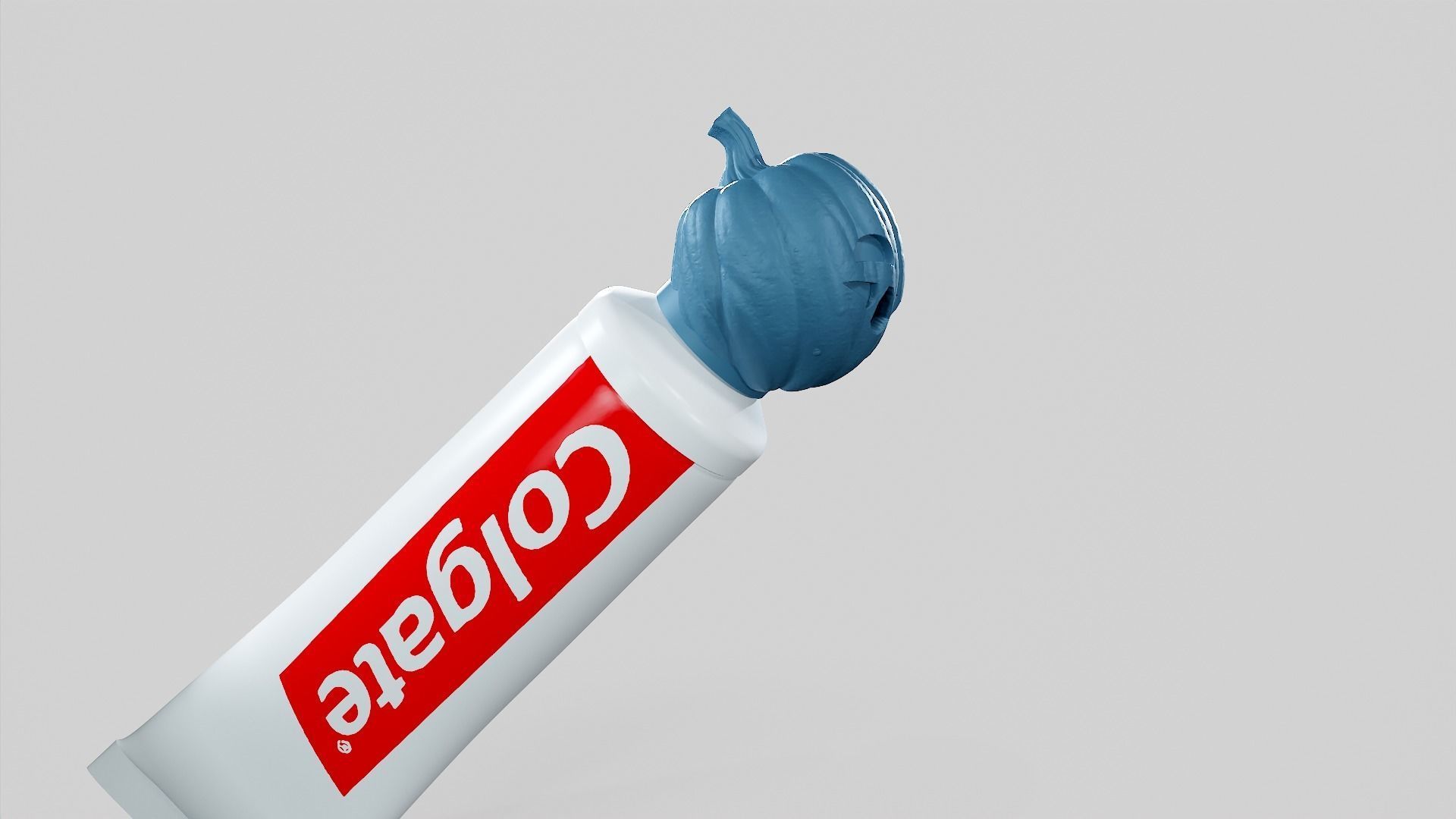 Pumpkin - Toothpaste Cup 05 STL 3D print model_9