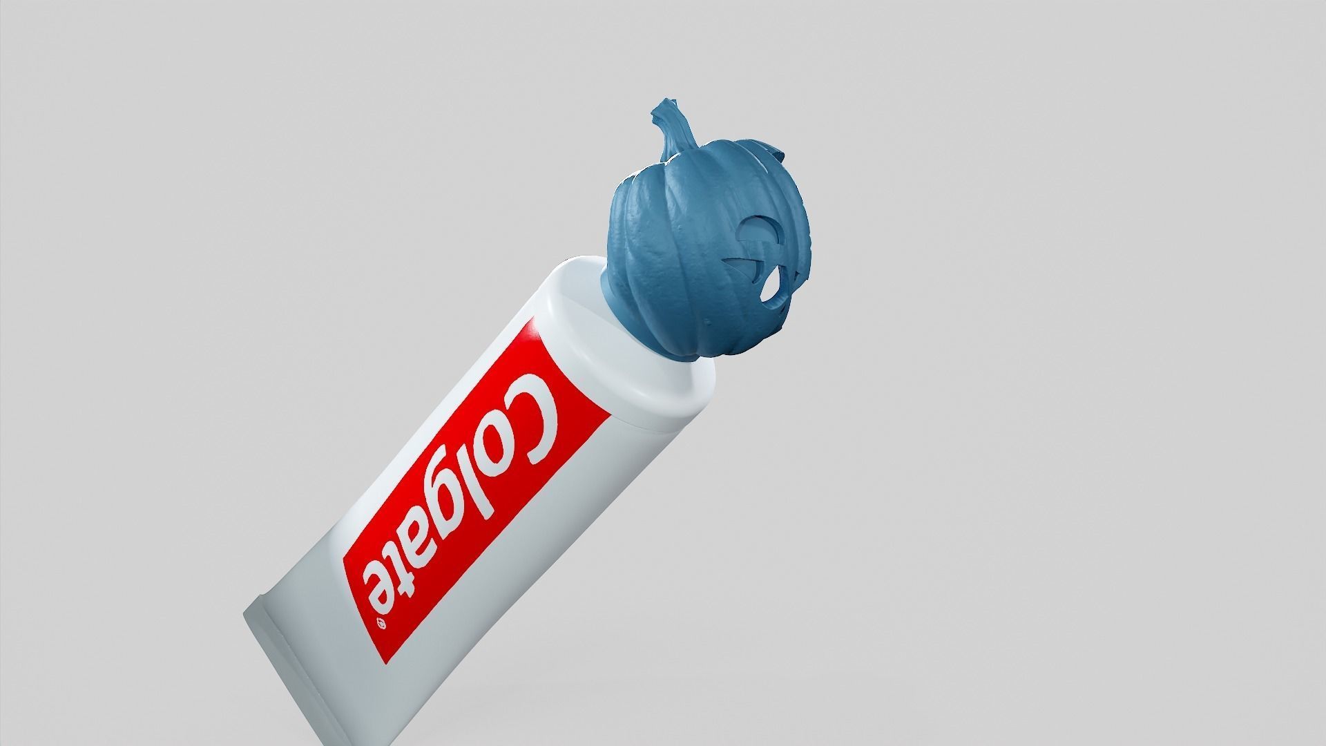 Pumpkin - Toothpaste Cup 05 STL 3D print model_63