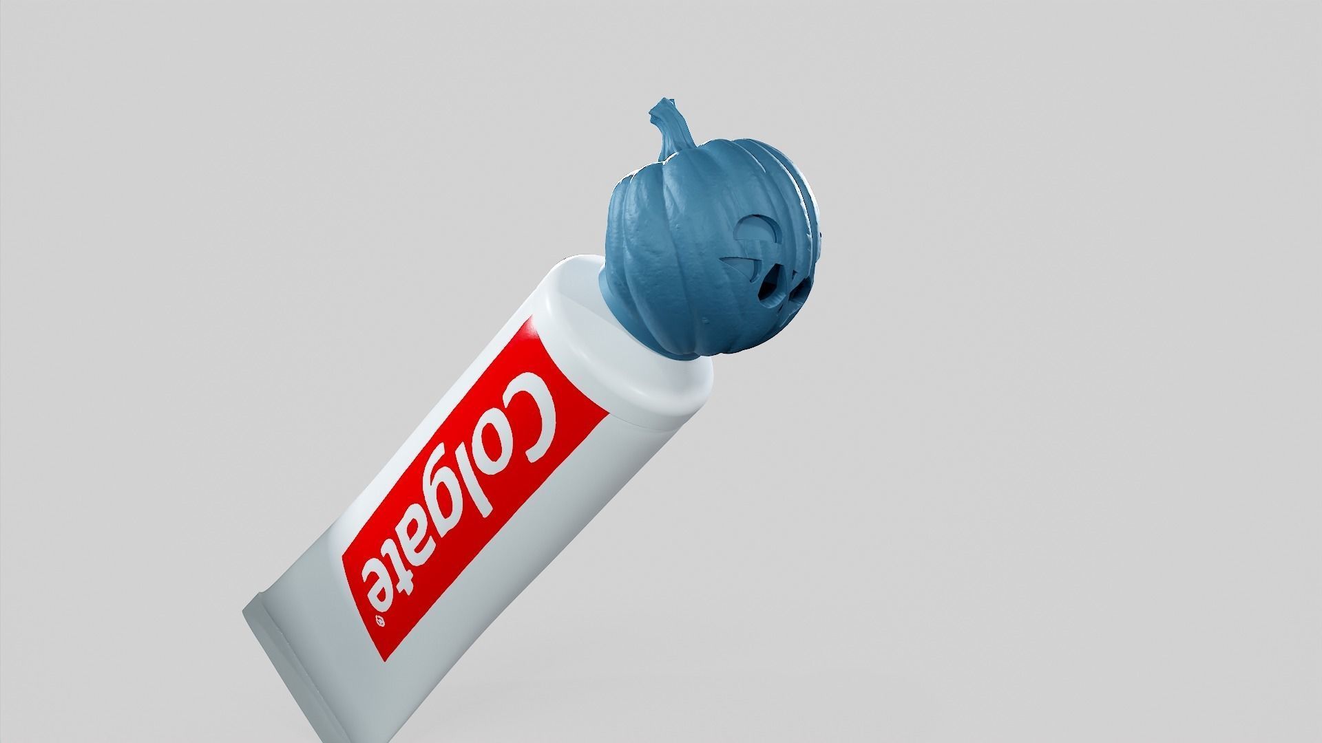 Pumpkin - Toothpaste Cup 05 STL 3D print model_7