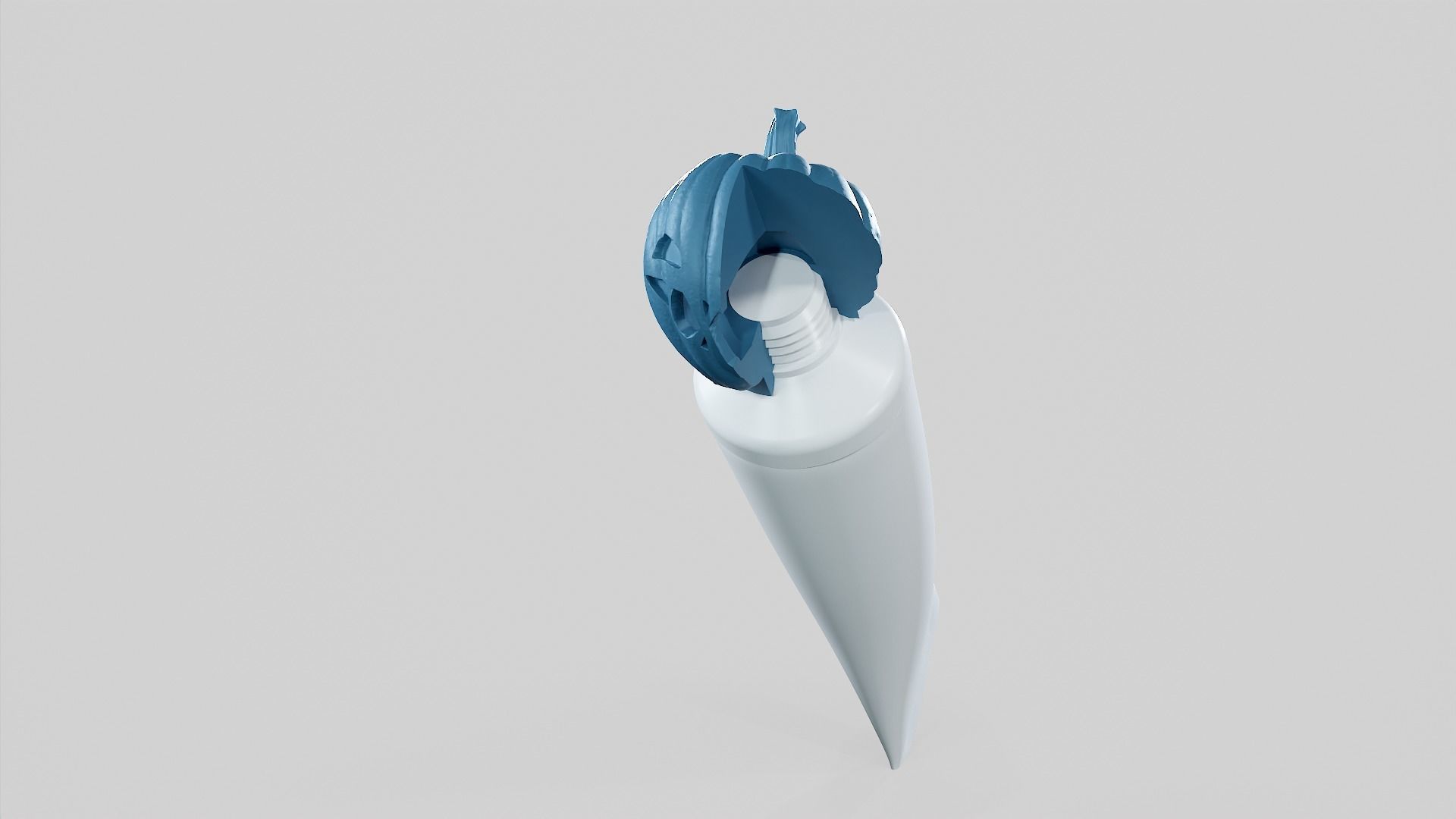 Pumpkin - Toothpaste Cup 05 STL 3D print model_38