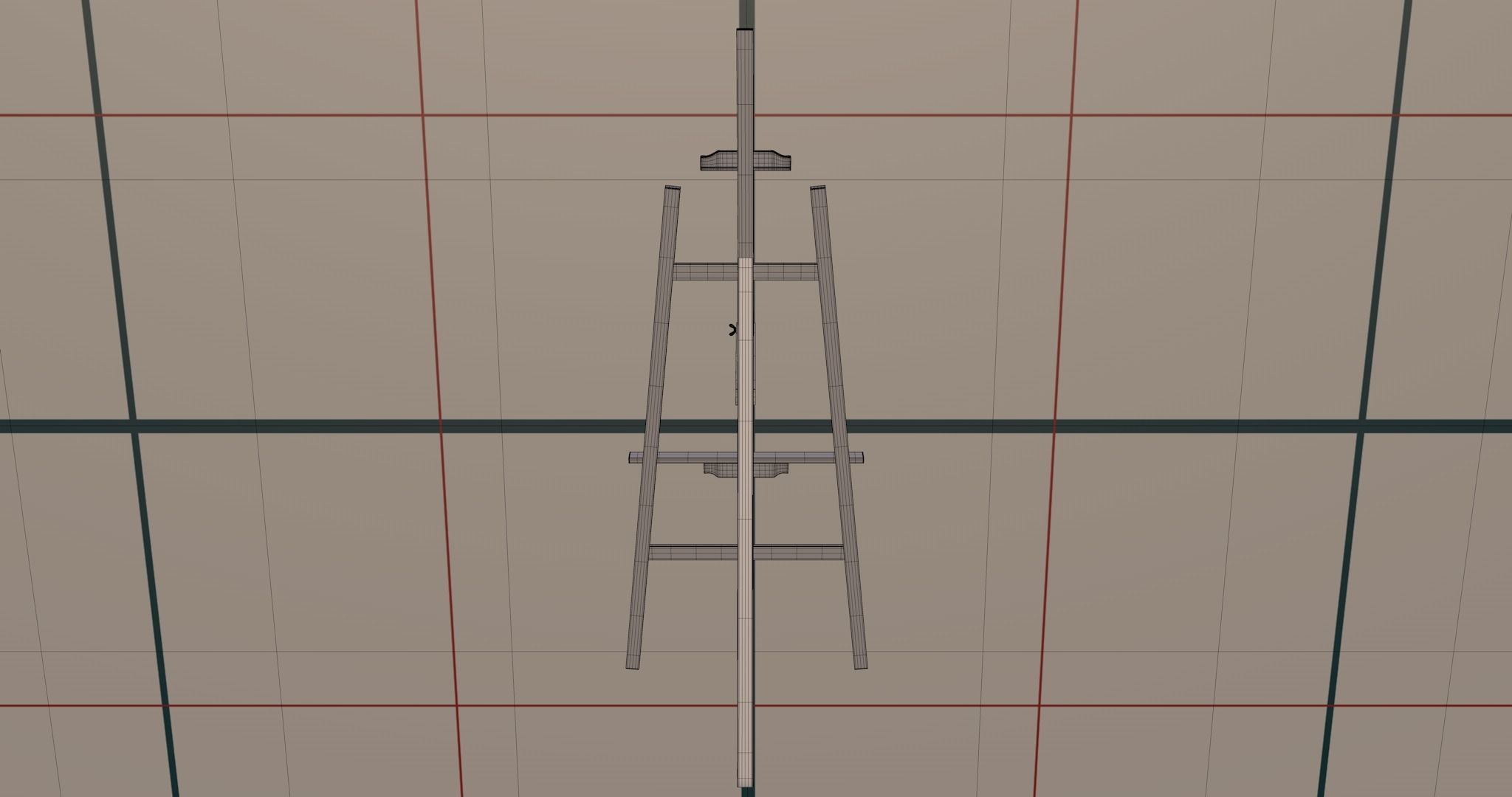 Canvas and easel 3 PBR 3D model_23