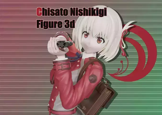 Chisato Nishikigi figure 3d 3D print model