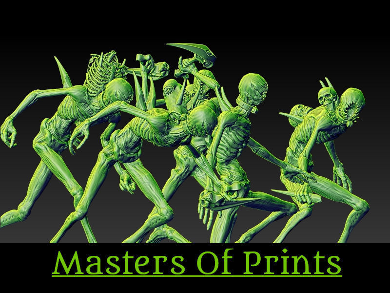 Ghouls of the Tomb vol2  5 models 3D print model 3D print model 3D print model_1