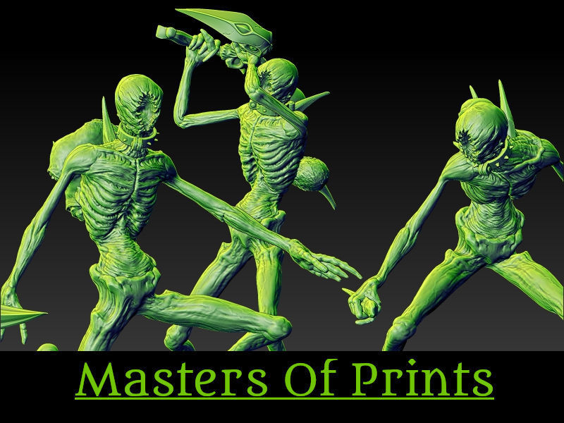 Ghouls of the Tomb vol2  5 models 3D print model 3D print model 3D print model_3
