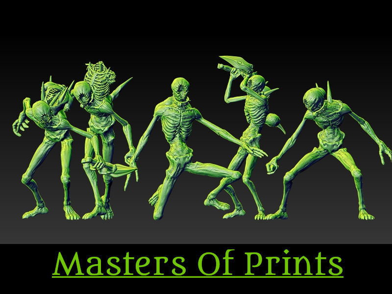 Ghouls of the Tomb vol2  5 models 3D print model 3D print model 3D print model_4