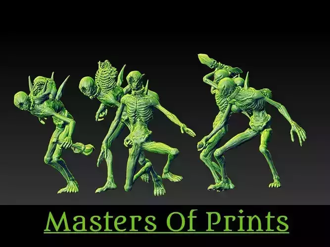 Ghouls of the Tomb vol2  5 models 3D print model 3D print model