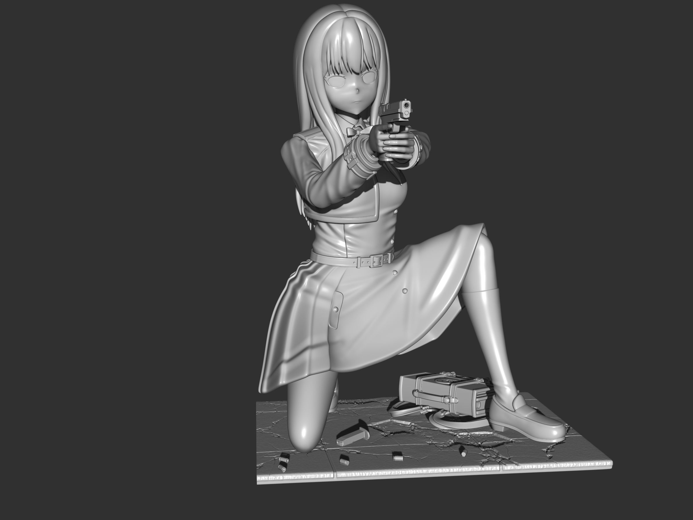 Takina Inoue figure 3d 3D print model_2