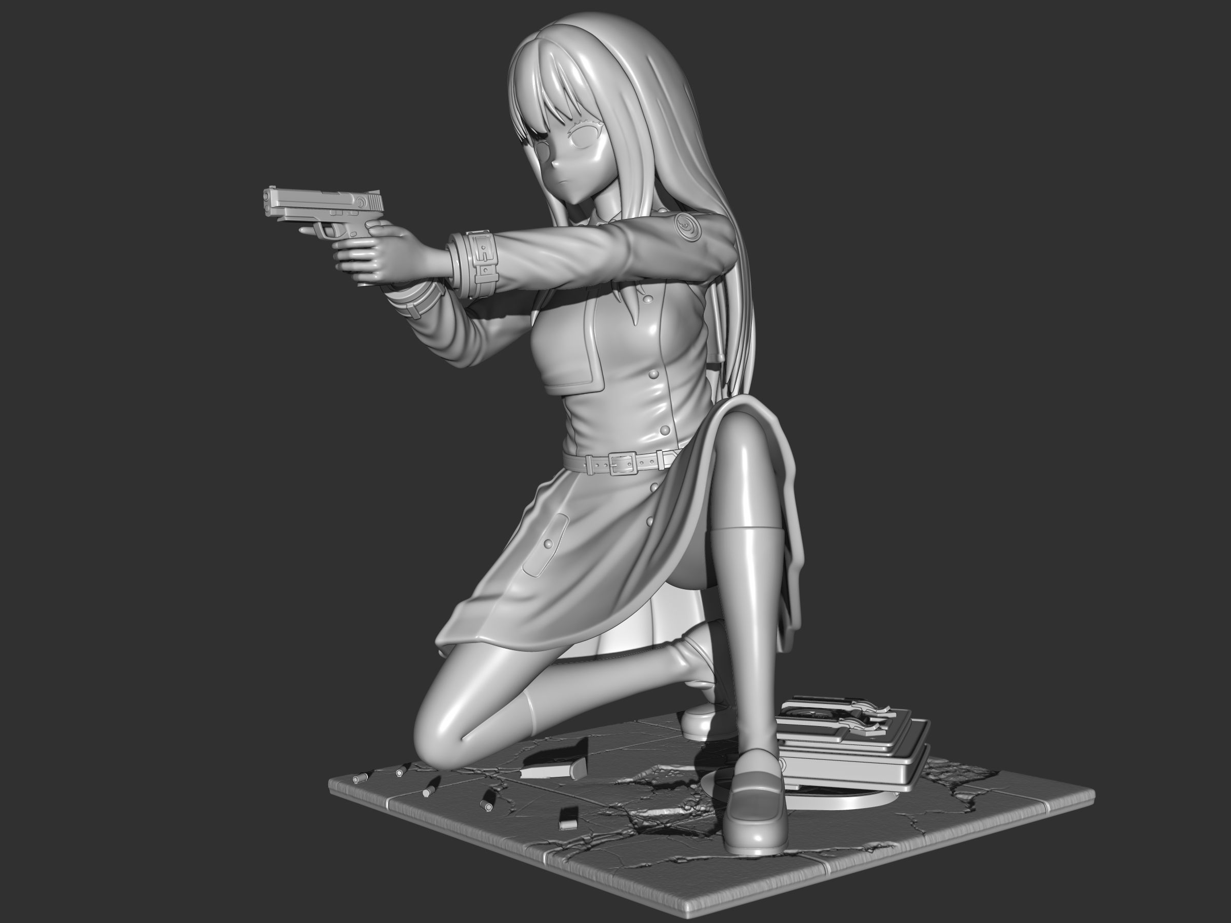 Takina Inoue figure 3d 3D print model_9