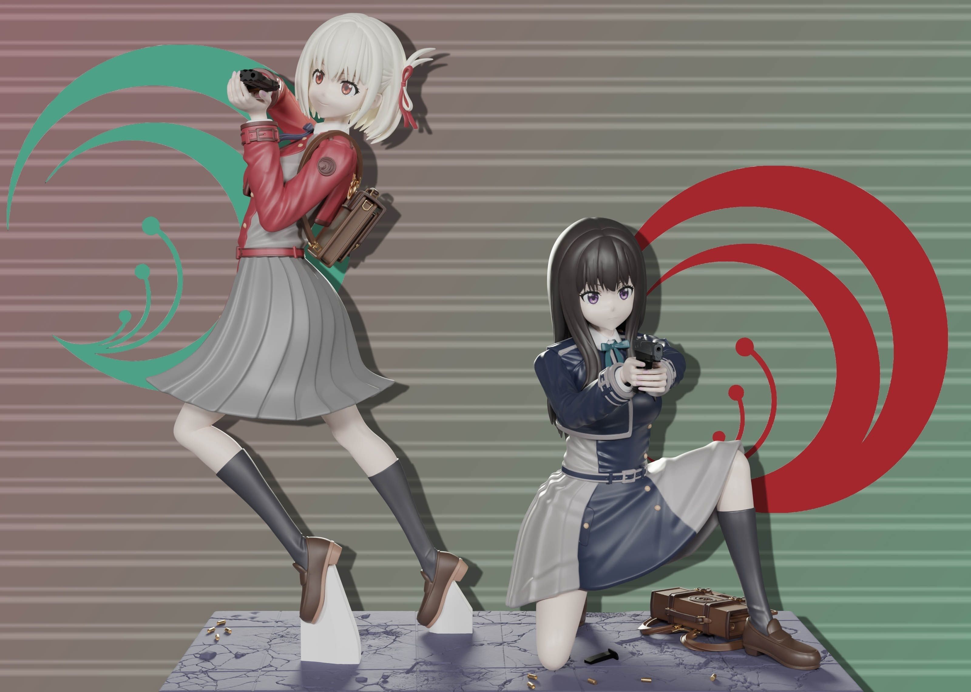 Takina Inoue figure 3d 3D print model_8