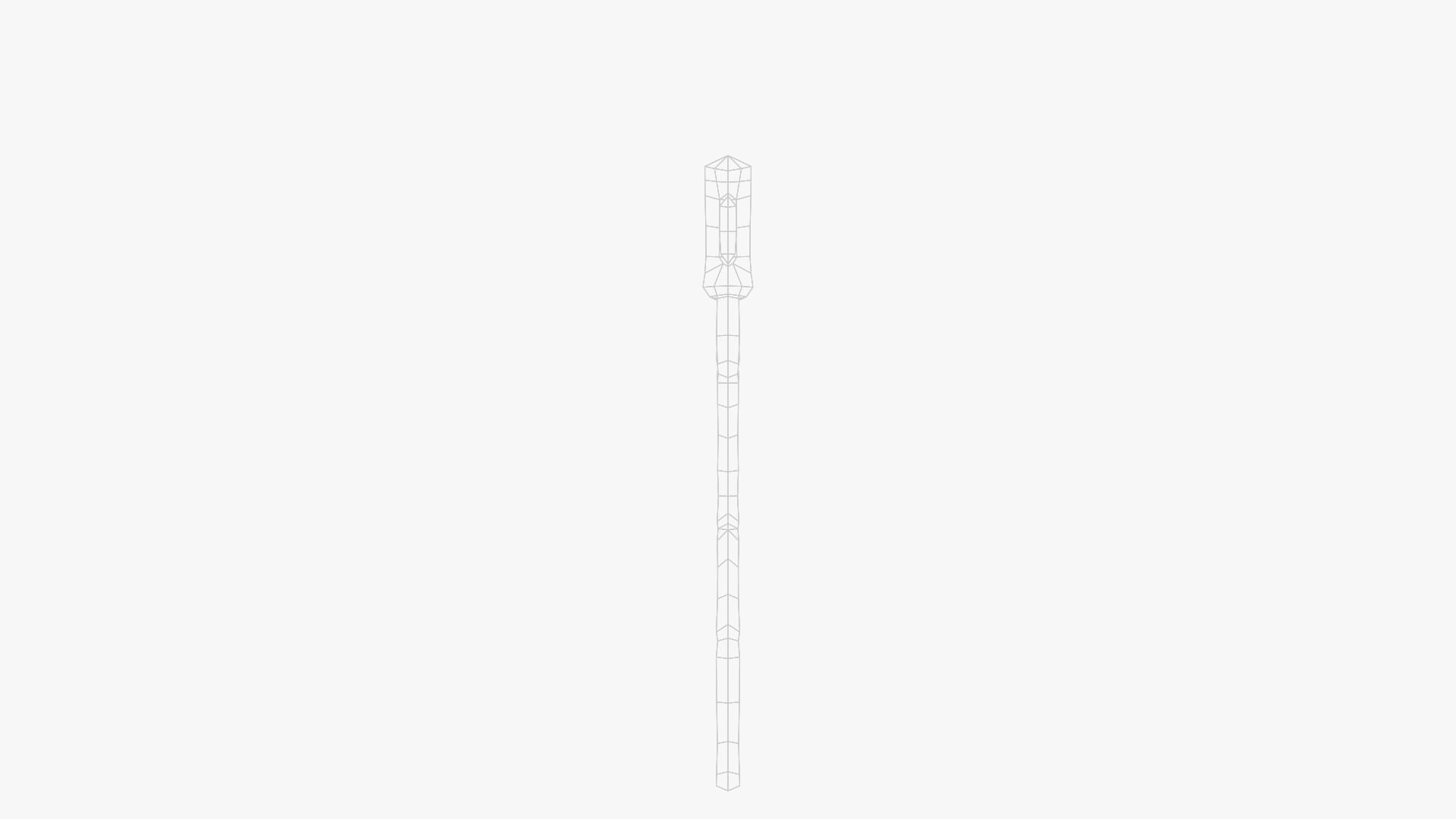 Lowpoly Weapon Scythe Level 1 - Game Ready - Textured PBR Low-poly 3D model_28